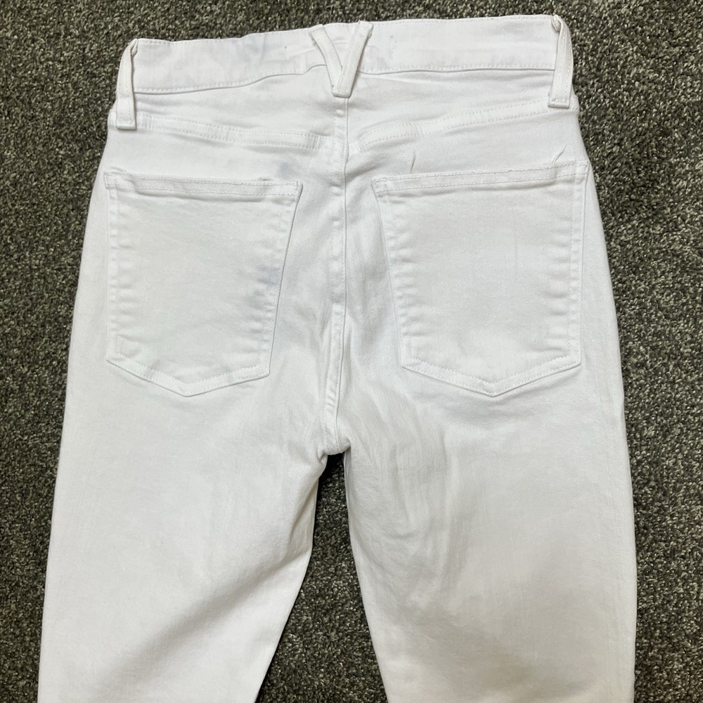 Veronica Beard Size 0 25 High Rise Debbie Skinny Straight Jeans Women's White - Picture 5 of 8